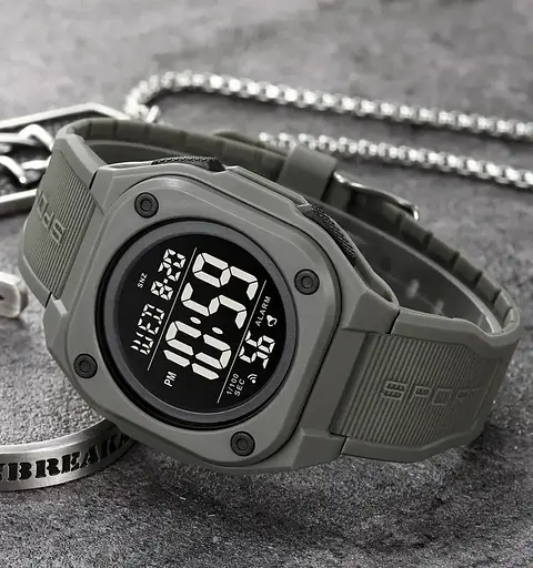 Часы мужские наручные спортивные Skmei 2160 (Серый) - фото 4