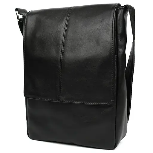 Чоловіча сумка А4 через плече із натуральної шкіри TARWA 33х26х8 см sum0028177 - фото 3