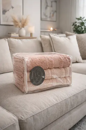 Набір турецьких рушників для ванної 50x90 см 3 шт TC303376183 - фото 2