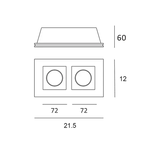 Врізний точковий світильник Imperium Light White lake 23212.01.01 - фото 2