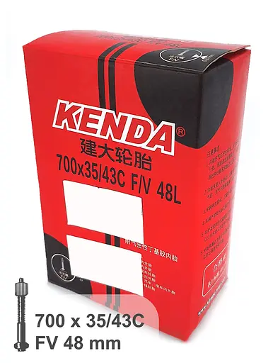 Камера велосипедна Kenda 28 (700х35/43C) FV 48 мм (G0000949) - фото 2