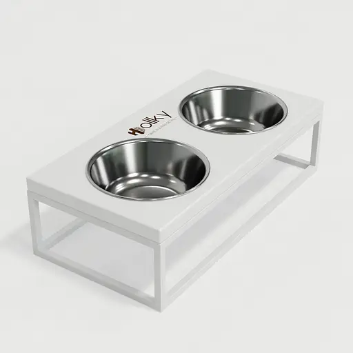 Hollky Base M — миски на підставці для середніх собак та великих котів (2 × 0,95 л) - фото 9