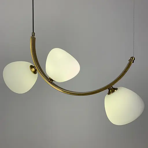 Вражаюча люстра MODERN FLORAL ARCH на 3 плафони Line.F C 18D/3 AB - фото 6