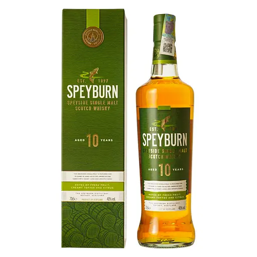 Виски Speyburn 10 yo Single Malt Scotch Whisky 40% 0.7 л - фото 1