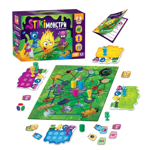 Настільна гра "Стікімонстри" Vladi Toys VT8055-35 (укр) - фото 3