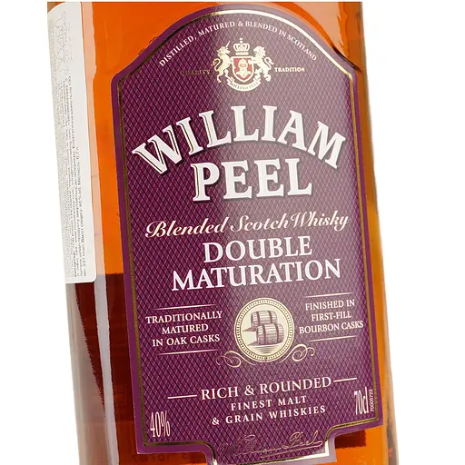 Віскі William Peel Double Maturation Blended Scotch 40% 0.7 л - фото 5