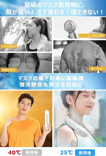 Вентилятор на шею HUIYOMI Neck Fan T18 Neck Cooler - фото 2