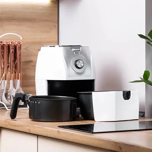 Аэрофритюрница безмасляная Sokany SK-3010 5л электрическая с механическим управлением 1500Вт - фото 3