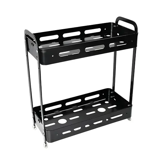 Полка Homax двухуровневая прямоугольная алюминиевая 35.9х33.3х15.5 см черная (EBA-3540 BL)