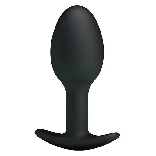 Анальна пробка Pretty Love Silicone Anal Plug 8.4 см (чорний) - фото 2
