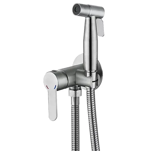 Гигиенический душ скрытого монтажа Zerix DAX-333 нержавеющая сталь ZX4831, Нержавеющая сталь - фото 1