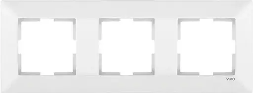 Рамка потрійна VIKO Meridian горизонтальна Білий (90979003-WH)