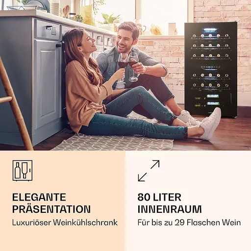 Винний холодильник Klarstein Shiraz 29 Duo (10035846) - фото 6