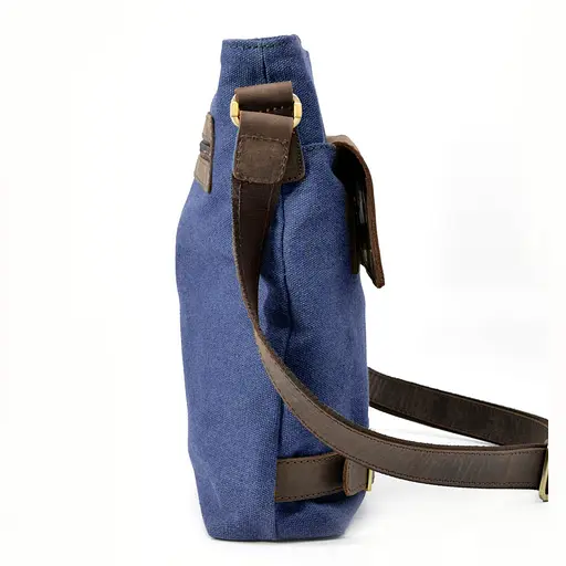 Кожаная мужская сумка через плечо TARWA 27х31х8 см sum0025764 - фото 4