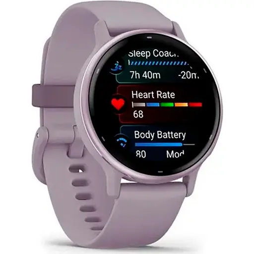 Смарт-годинник Garmin Vivoactive 5 Metallic Orchid Aluminum Bezel with Orchid Case and Silicone Band (010-02862-13) (111830) - фото 2