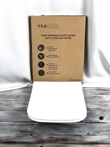 Сидение для унитаза с микролифтом NKP Yakut 0344 Soft Close+Quick Release из термопласта - фото 2