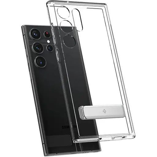 Чехол с подставкой Spigen Slim Armor Essential S для Samsung Galaxy S23 Ultra Clear ACS05642 - фото 7