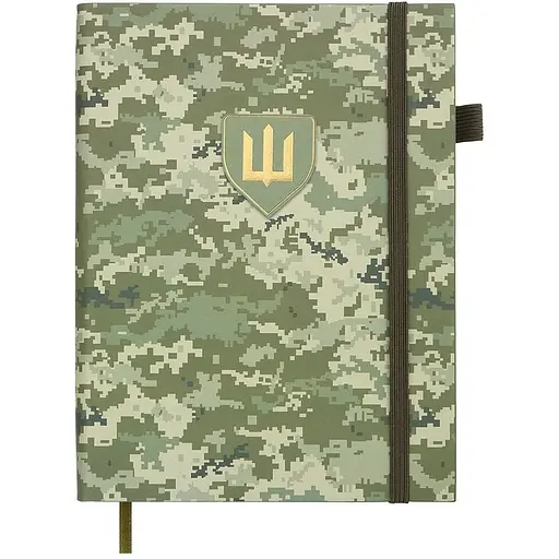 Щоденник датований Buromax Military 2026 A5 штучна шкіра світло-зелений (BM.21134-15)