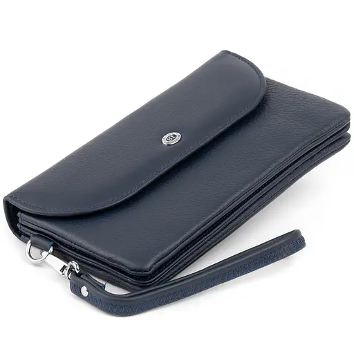 Жіночий шкіряний гаманець-клатч ST Leather 19х9.5х2.5 см acs0015830 - фото 4