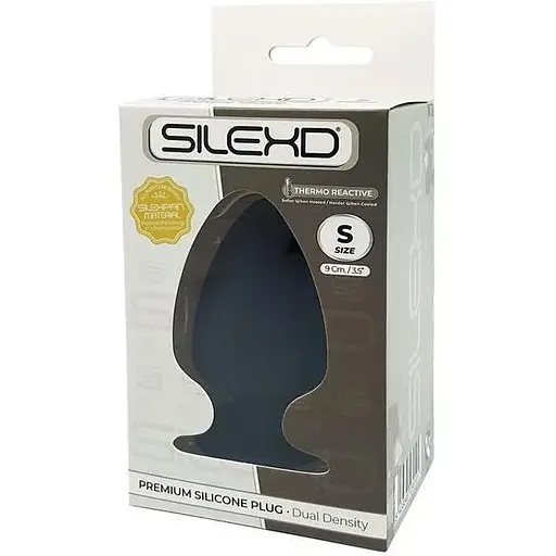 Анальна пробка SilexD (Model 1 size S) двошаровий силікон + Silexpan діаметр 5 см - фото 2