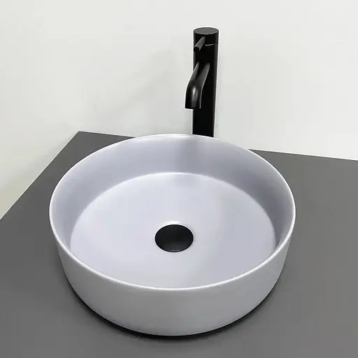 Умивальник VBI Prato light grey matt накладний VBI-011413, Сірий - фото 1