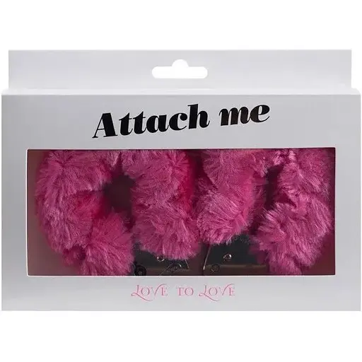 Наручники з плюшевою обробкою Love To Love Attach Me Pink - фото 2