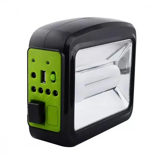 Солнечная зарядная станция Cclamp CL-01 4W + LED фонарь + лампочки + Power Bank - фото 2