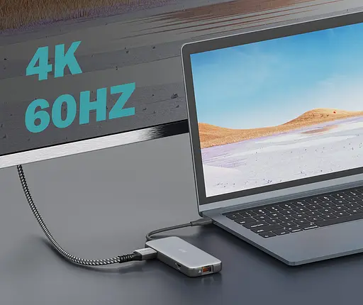Digitus Док-станция USB-C > HDMI/2xUSB-A/USB-C/SD/MicroSD/RJ54 - фото 7