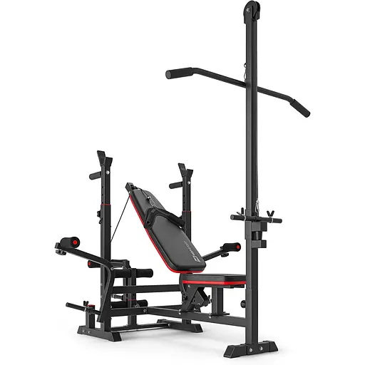 Набір Hop-Sport Premium 173кг з лавою HS-1075 Pro, штангами та гантелями - фото 5