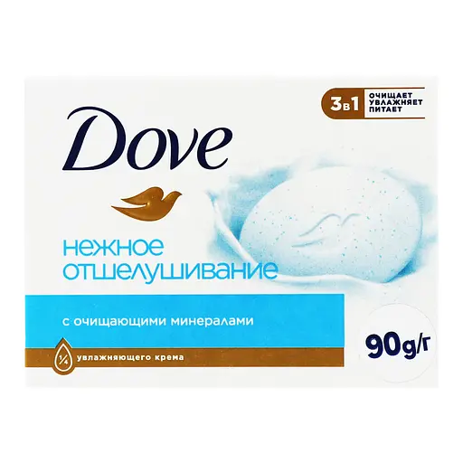 Крем-мило Dove Ніжне відлущування 90 г - фото 1