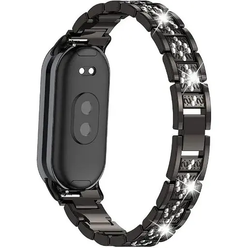 Ремешок DK CDK для Xiaomi Mi Smart Band 9 Metal Band Fitlink Diamond (016444) (black) - фото 2