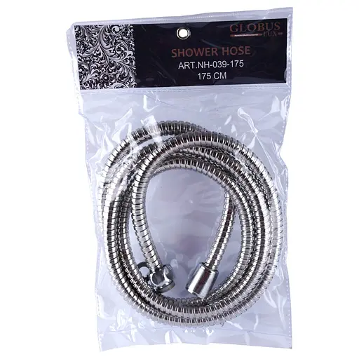 Шланг для душа Globus Lux NH-039-175 Double-Lock, Хром - фото 1