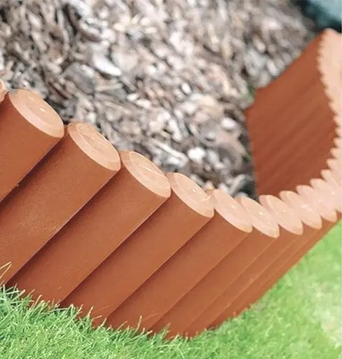 Палісад садовий Prosperplast Palisada трубчастий теракотовий 2.4 м - фото 5