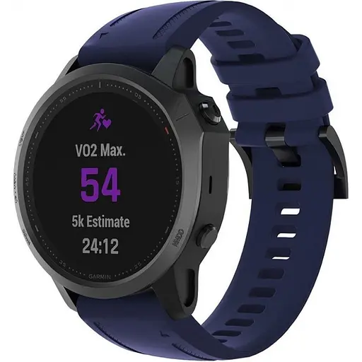 Ремешок ArmorStandart Silicon для Garmin 20 mm Dark Blue (ARM60810) [141554] - фото 2
