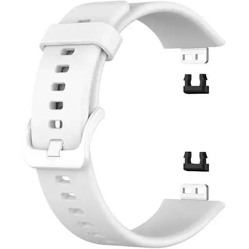 Ремешок DK для Huawei Watch Fit / Fit SE Silicone Sport Full Light Classic (white) - фото 3