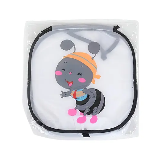 Корзина для игрушек С 36585, складная 45х46 см, белая с рисунком пчелы - фото 2