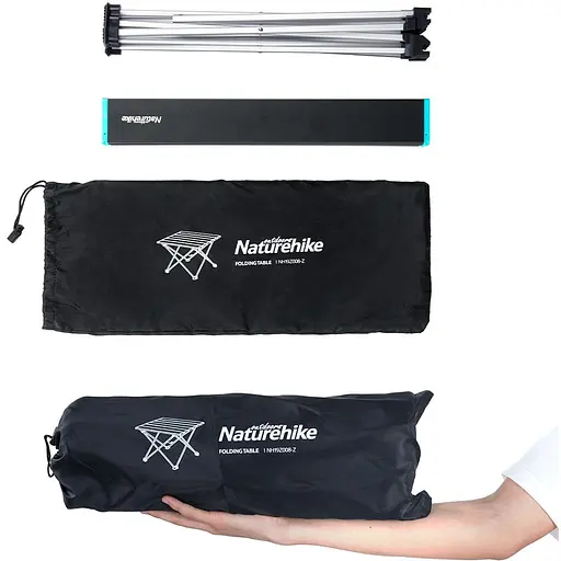 Cтіл розкладний Naturehike NH19Z008-Z, алюміній, розмір L, чорний - фото 6