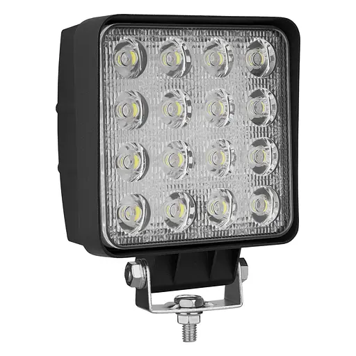 Фара светодиодная Brevia EPISTAR white Flood 10-30V, 48W (16x3W), 3520Lm, 1шт (10652QFX1)