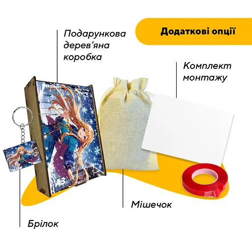 Пазл деревянный Аниме Круговерть Зимняя, А4, Картонная коробка 100 элементов - фото 5