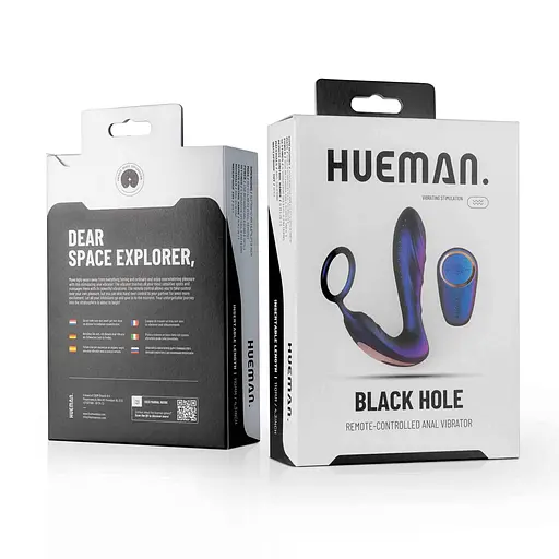 Стимулятор простати Hueman Black Hole Anal Vibrator, 14.3 см фіолетовий - фото 9