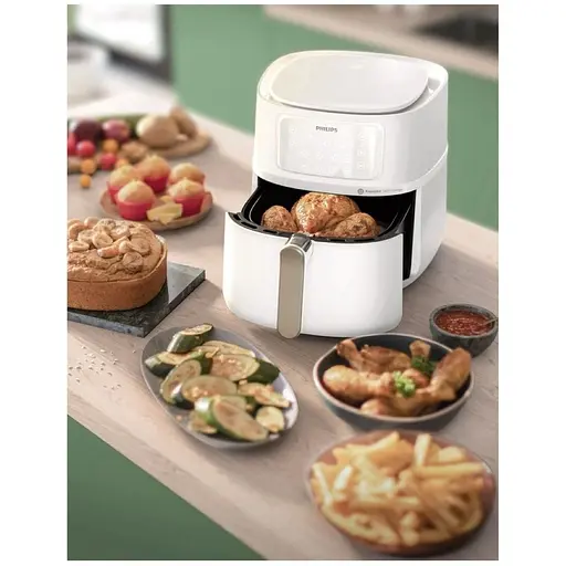 Мультипечь Philips XXL Connected 2000 Вт бело-серебристая (HD9285/00) - фото 5