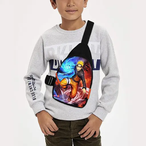Сумка через плече дитяча Аніме Naruto 29х17 см сумка слінг для хлопчика (02048)