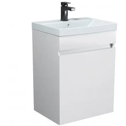 Тумба Мойдодир Urban 50-U з умивальником Sempre 50 Білий універсальна Білий - фото 1