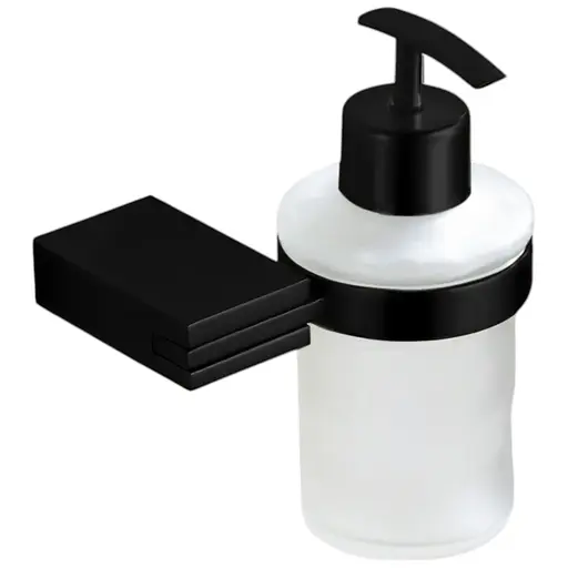 Дозатор для рідкого мила VBI Neptune black VBI-040506BL, Чорний матовий - фото 1