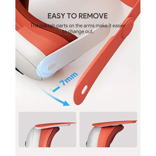 Крепление на голову Aubika Color Head Strap для Meta Quest 3/3S Orange (140186) - фото 3