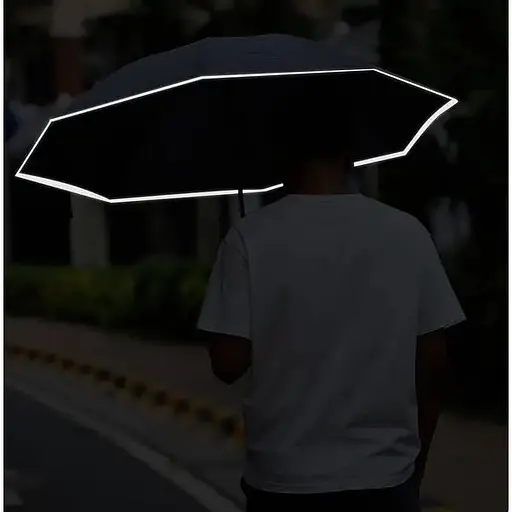 Автоматический зонтик с фонариком Zuodu ZD002-LED черный - фото 7