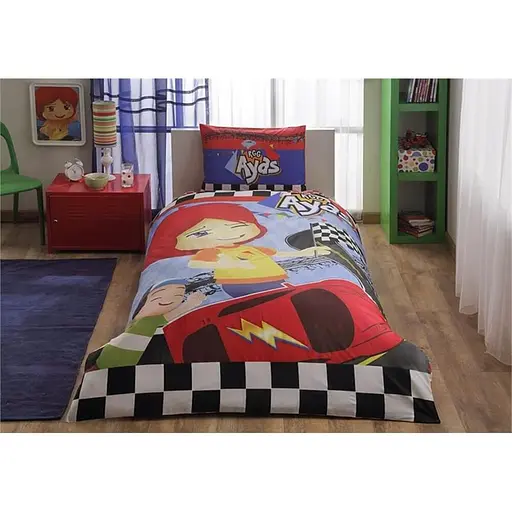 Комплект постільної білизни TAC Disney Ayas Race Напівторний Різнокольоровий 000229616