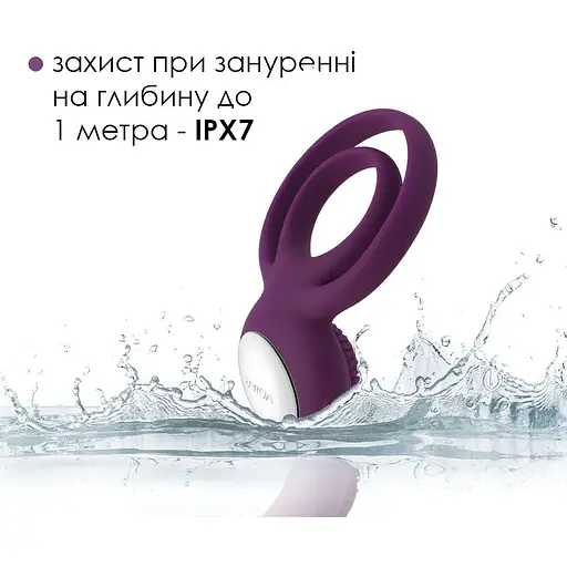 Подвійне ерекційне кільце Svakom Tammy Violet - фото 5