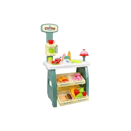Ігровий дитячий набір "Кав'ярня" 9765TXK прилавок з полицями, іграшкові солодощі - фото 2