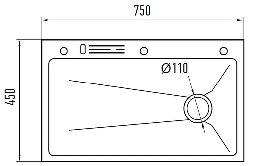 Кухонная мойка Mixxus Premium MH7545-SET-05 Nano-Black MX9632, Графит - фото 5